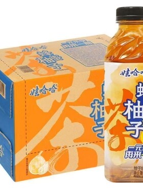 娃哈哈呦呦柚子味新日期茶饮料