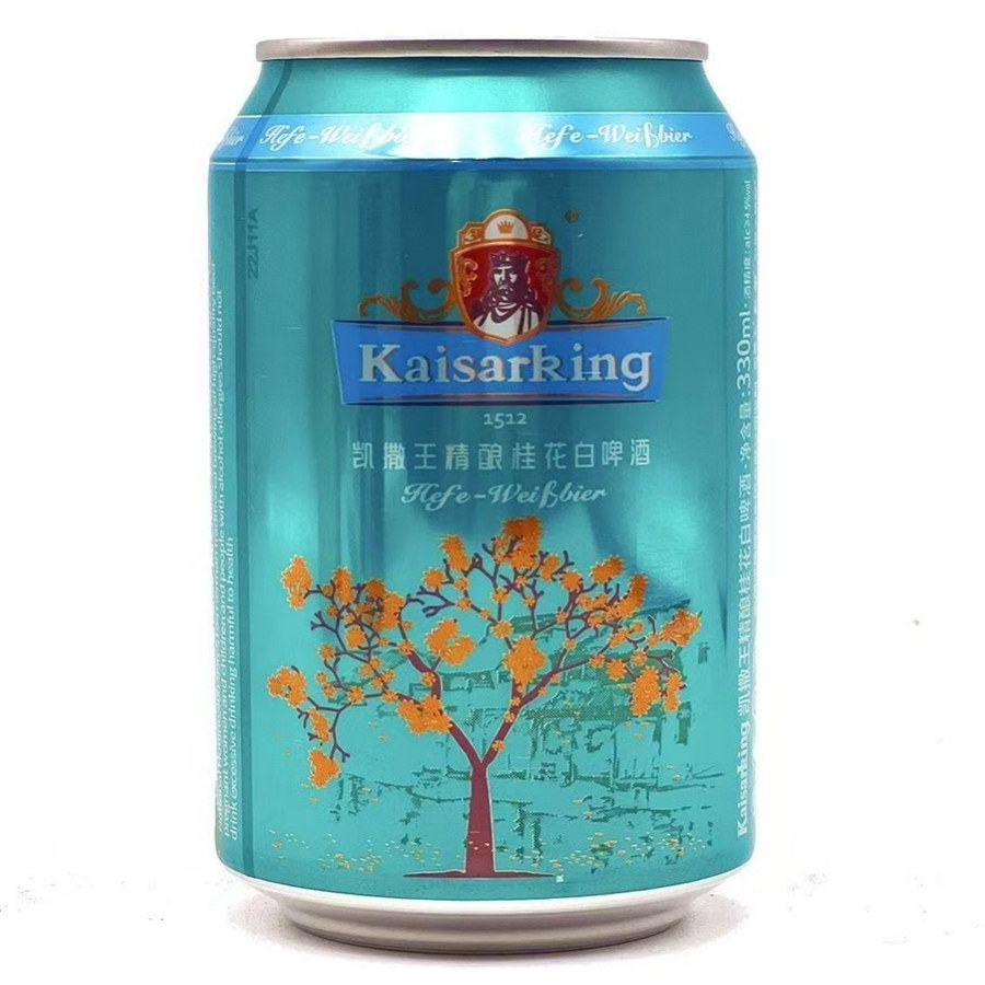 凯撒王国产桂花白啤酒图片
