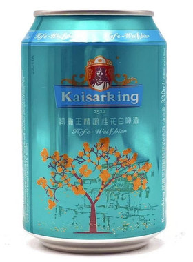 凯撒王国产桂花白啤酒