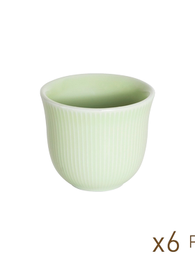 爱陶乐官方[Brewers]北欧直纹杯精品咖啡杯批发装6只装