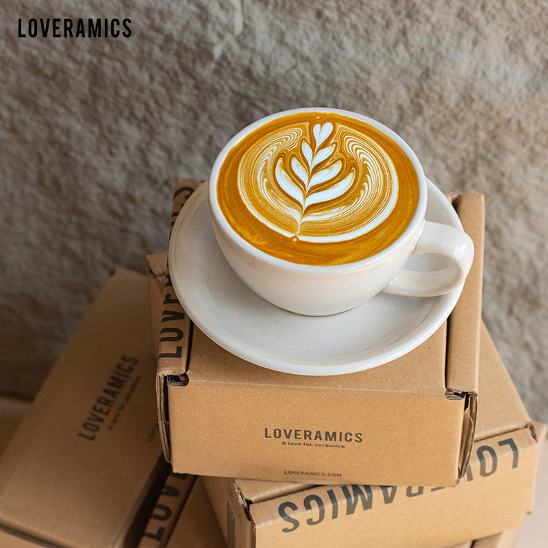 爱陶乐官方[鸡蛋型]250ml常规色世界拉花大赛指定杯碟Loveramics