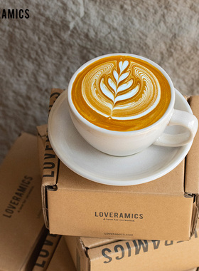 爱陶乐官方[鸡蛋型]250ml常规色世界拉花大赛指定杯碟Loveramics