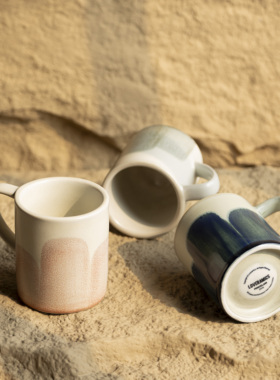 爱陶乐官方[直身形]300ml冲煮精品2025新款手绘咖啡杯Loveramics