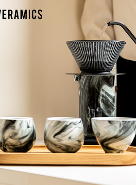 爱陶乐官方[Brewers]水墨釉单品咖啡馆壶杯拍照素材Loveramics