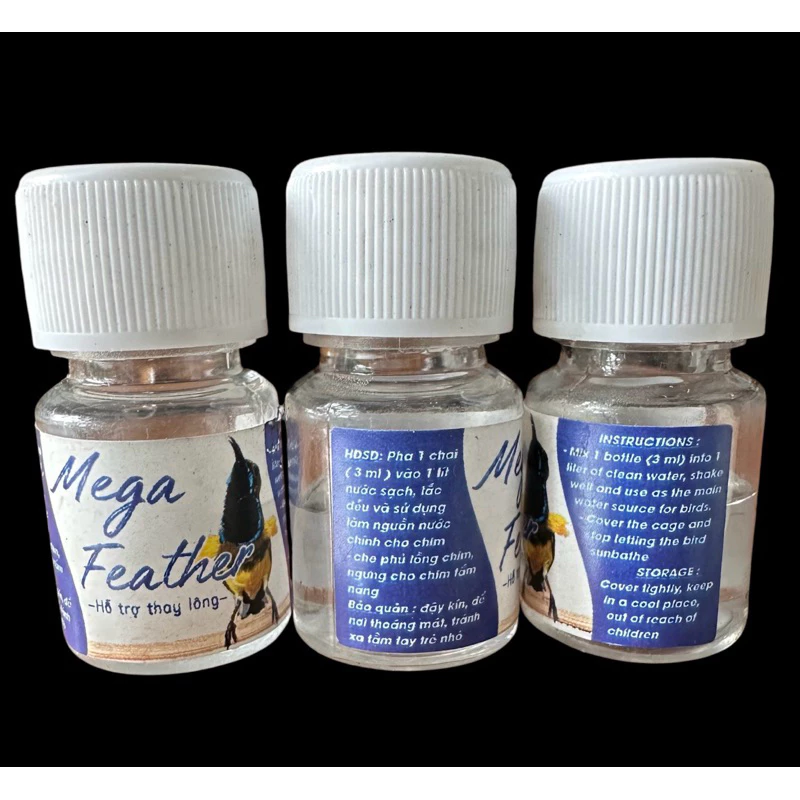 越南代购 太阳鸟换毛专用营养液吸蜜鸟专用蜕毛专用号用羽毛靓丽