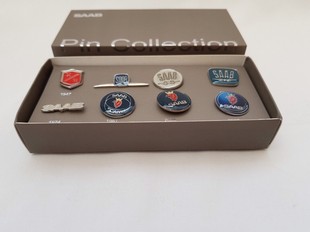 CRI FLUXION 英国原装进口SAAB萨博93 95 9000历代车标收藏品徽章