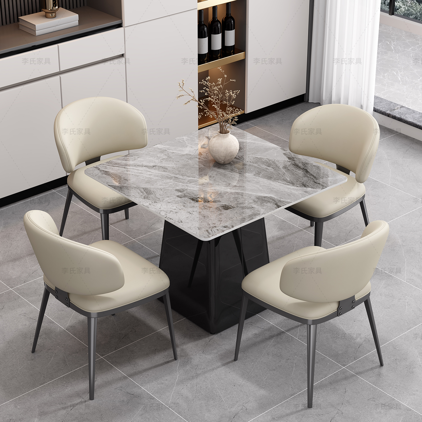 佛山工厂休闲俱乐部打牌方桌家用