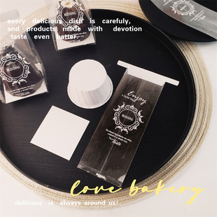 印花透明可露丽包装袋曲奇饼干纸杯蛋糕玛德琳自封袋黄油年糕小袋