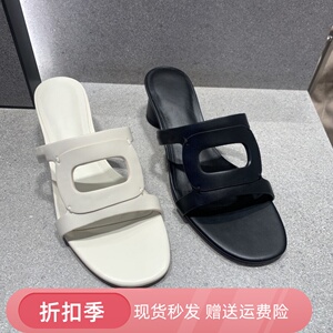 CHWQT&KZDY2024夏季新款60361513时尚外穿沙滩鞋露趾小CK凉拖鞋女