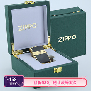 正版 zippo正版 商标起源珐琅商务送礼原装 zp火机送男友 打火机 正品