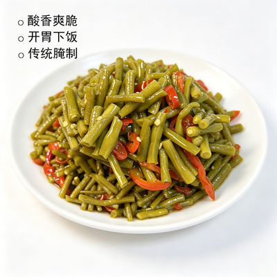 安徽安庆太湖特产腌制咸辣酸豆角