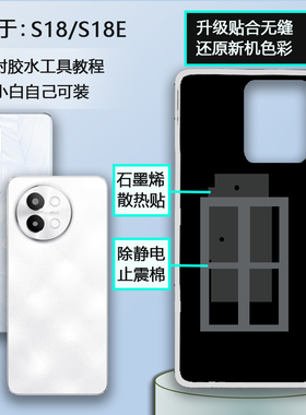 灏屏适用vivo s18玻璃后盖S18E背屏手机电池盖s18Pro后壳维修全新