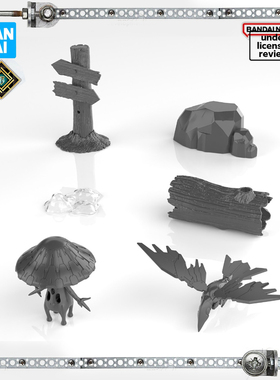 万代 30MF S01 幻想 路标 乌鸦 蘑菇 自定义物件1 道具场景现货