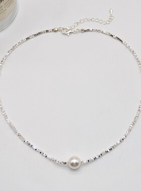 其他人造珍珠合金锁骨链女项链