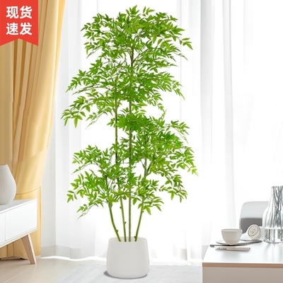 仿真绿植南天竹盆栽高端轻奢