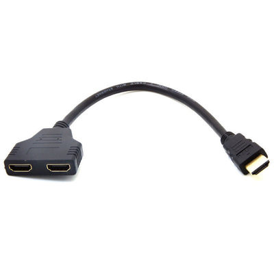 2 Port HDMI Splitter 1 in 2 Out 1080P HDMI Male to HDMI Fema