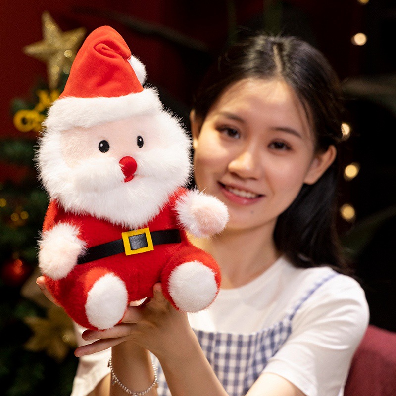 Santa Claus plush toy pillow Christmas gift圣诞公仔毛绒玩具