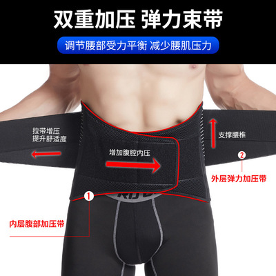 Sports waist protection steel plate protects squat strength