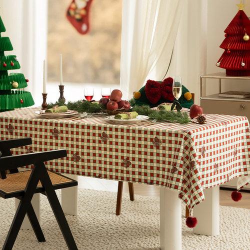 Christmas tablecloth, no wash, Christmas table cloth餐桌布
