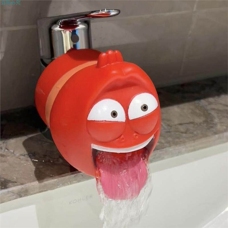 水龙头延伸器防溅水厨房卫生间儿童卡通搞怪洗手器加长导水过滤器