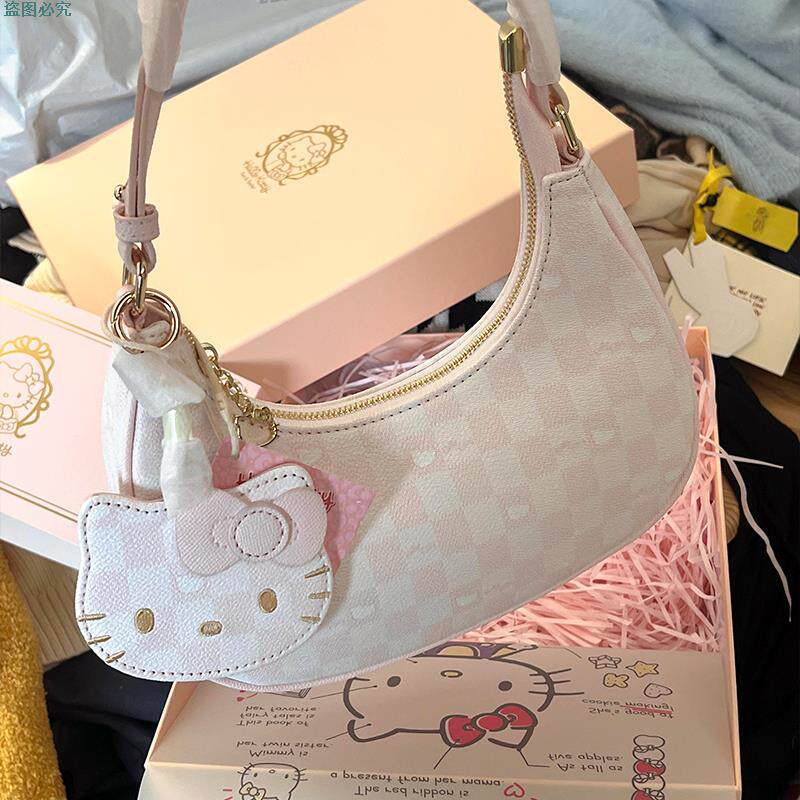 可爱卡通猫咪手提包小拎包斜挎包高级感轻奢上班族洋气2025新款