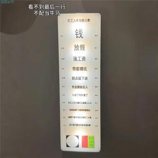 文创牛马视力表冰箱贴磁吸贴diy配件2025新款个性创意装饰品摆件