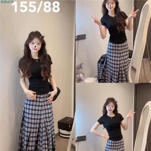 开春穿搭套装高级松弛感小个子夏季通勤韩系搭配小众梨型身材裙子