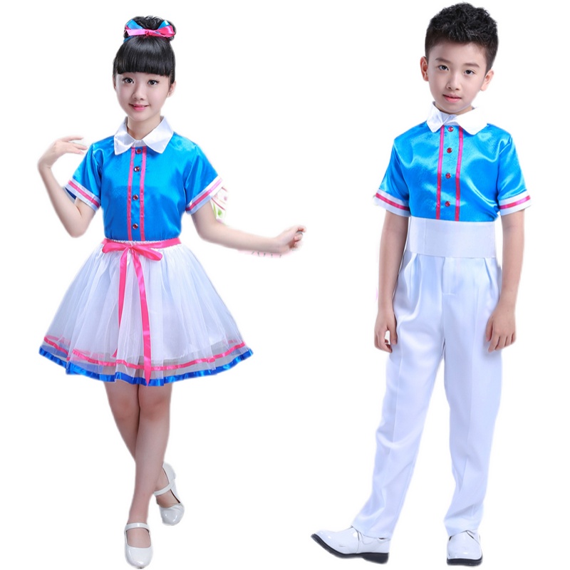 六一儿童合唱服男女晚礼服中小学生舞蹈演讲诗歌朗诵比赛演出服装