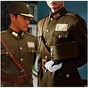 民国军士兵服男女特务胡司令沙家浜刁德一阿庆嫂军装舞台演出服装
