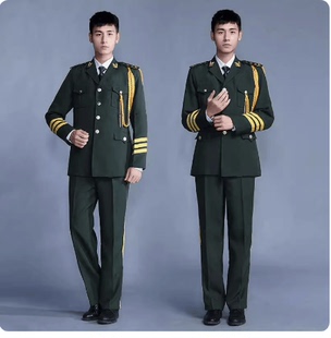 學(xué)生儀仗隊(duì)禮服民樂(lè)鼓隊(duì)男女合唱服裝 成人軍樂(lè)團(tuán)演出服升旗手服裝