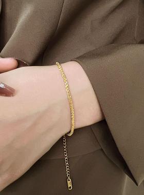 波光粼粼闪光满天星手链女满天星辰手饰ins轻奢气质高级感镀18k金