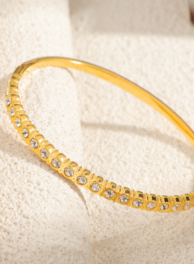 跨境新款不锈钢满天星手镯