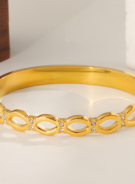 2025新品轻奢白钻手镯