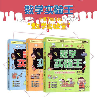 数学实验王初级篇+中级篇+高级篇全套3册 吴恢銮二三四五年级小学数学思维训练书 给小学生的幸福趣味故事绘本正版书籍