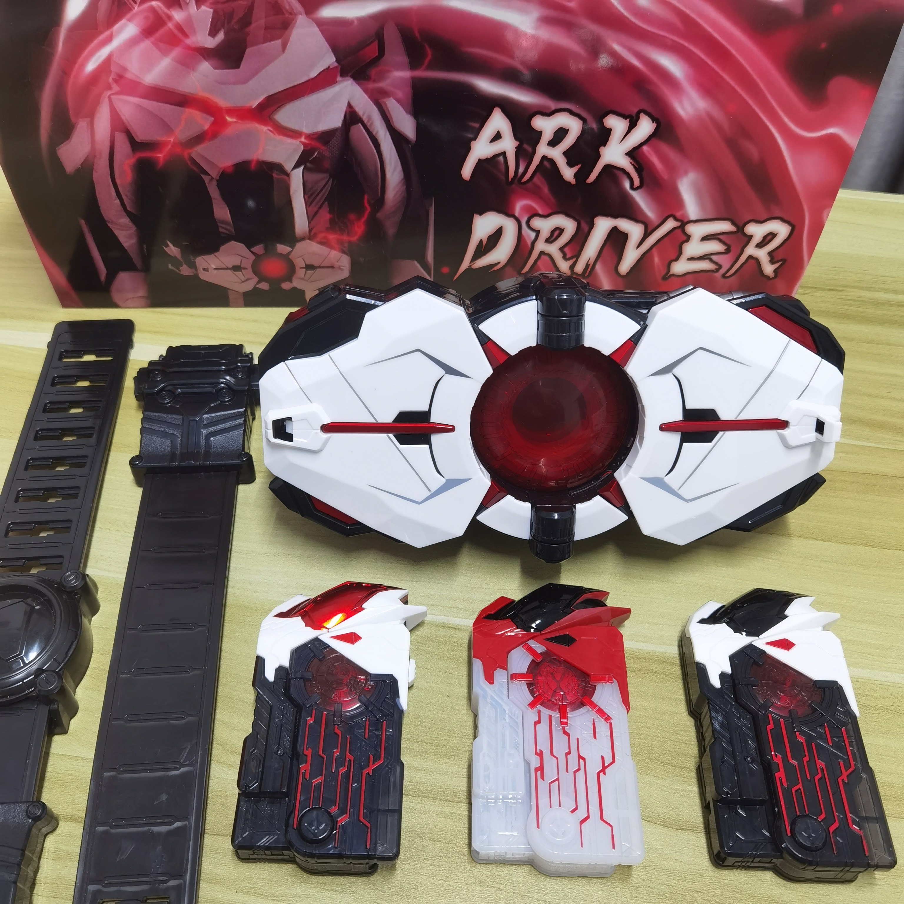 假面骑士01零一DX亚克驱动器国产变身腰带亚克密钥ARK密钥国改