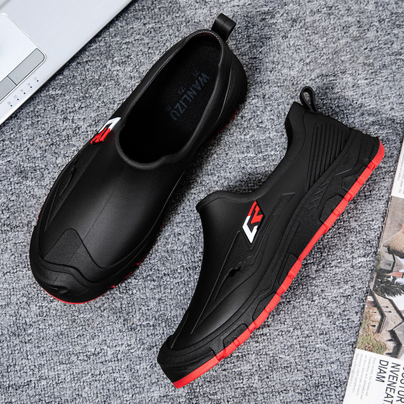 低帮雨鞋男款2026新款雨靴夏季防水鞋防臭厨房防滑成人工地硅胶鞋