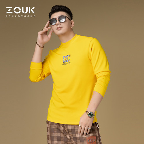 zouk太阳神字母印花时尚套头卫衣