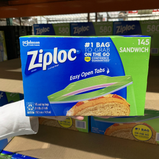 美國Ziploc密保諾保鮮袋夾鏈密封袋自封食物水果冷凍收納袋580只