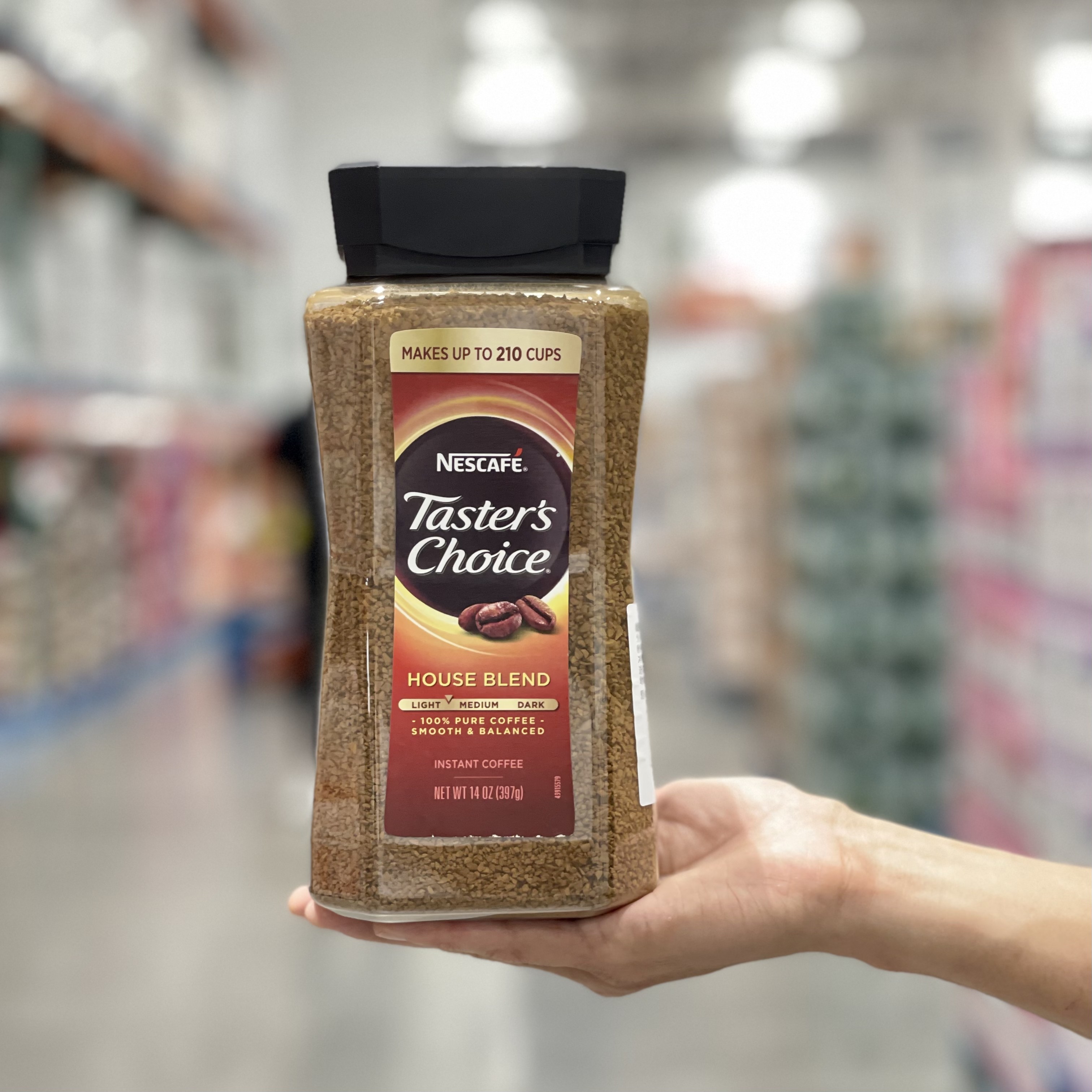 costco代购tasters choice速溶咖啡397g提神纯咖啡饮品免煮冲饮