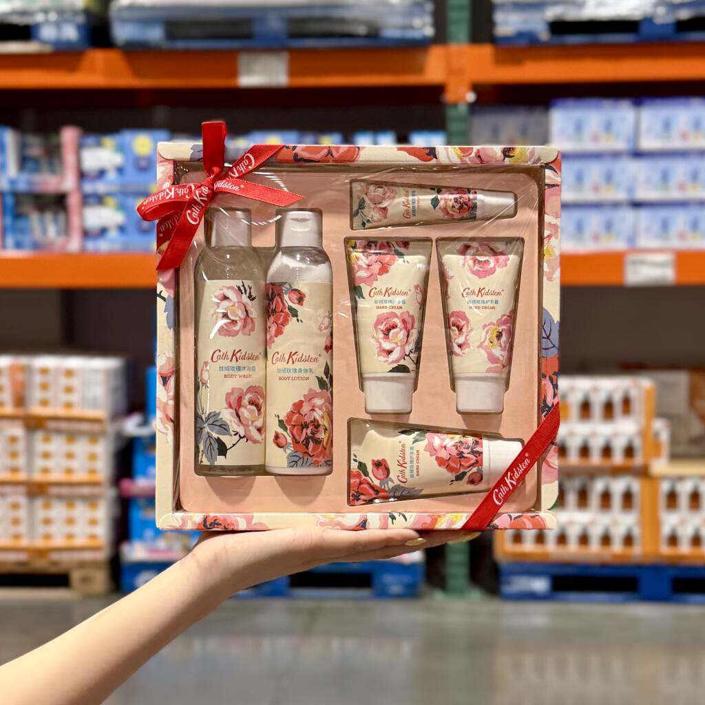 Cath Kidston丝绒玫瑰洗护套装身体乳护手霜沐浴露礼盒装伴手礼