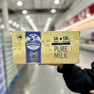 德运娟姗纯牛奶高钙全脂早餐奶