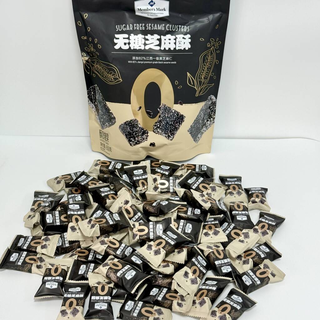 山姆代购MM无糖芝麻酥传统糕点下午茶休闲小吃酥脆零食袋装
