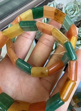 天然东陵玉新中式多宝彩宝手串