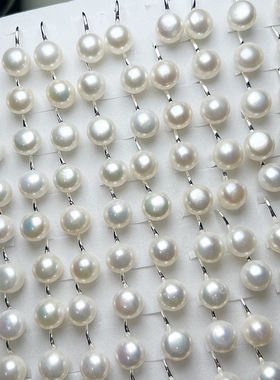 天然淡水珍珠S925纯银养耳洞耳钉