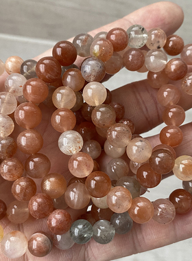 天然阿鲁沙手链女款金草