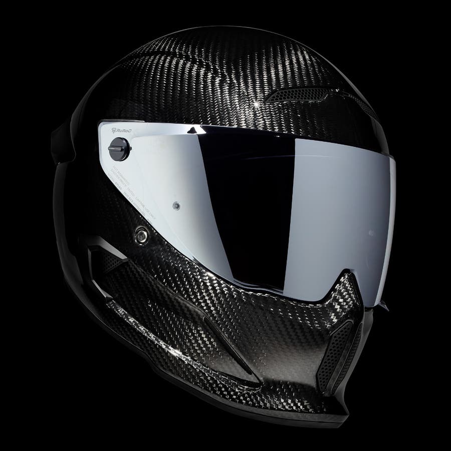 RUROC罗宁ATLAS 4.0复古碳纤维骑行头盔哈雷摩托车骑士头盔