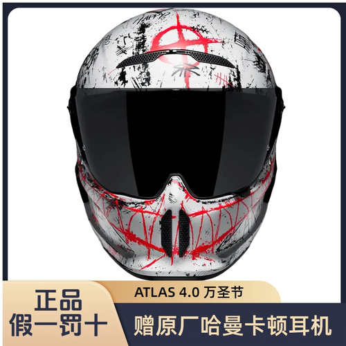 Ruroc鲁洛AT4碳纤维全盔头盔