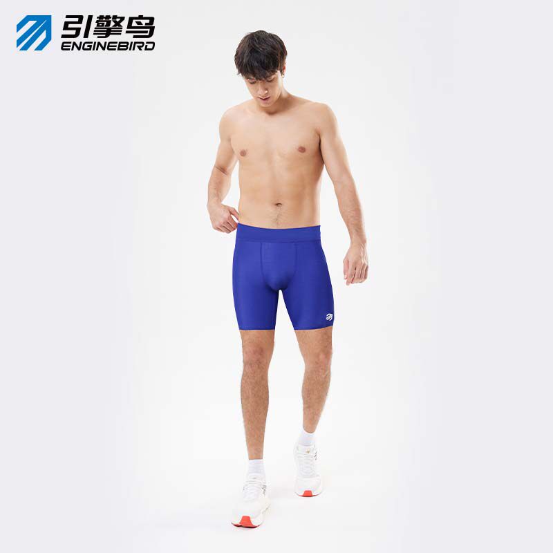 引擎鸟速干防磨压缩弹力四分裤图片