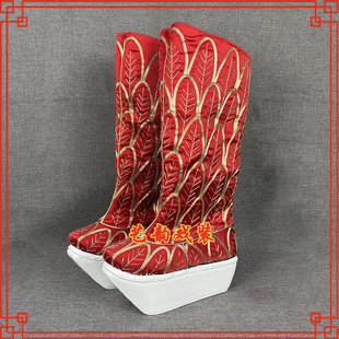 戏曲戏剧京剧舞台演出鞋靴大圣二郎神纸底高靴精品三义斋大圣靴