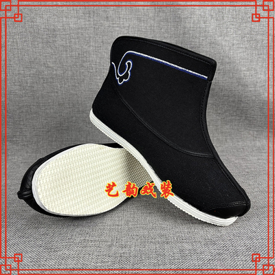 三义斋平地纳帮快靴龙套靴小兵靴